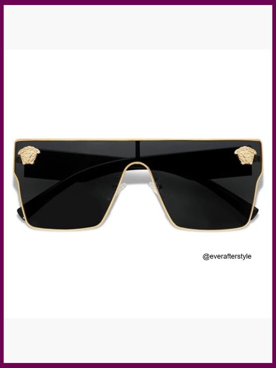 Oversized Square Sunglasses with UV Protection Polycarbonate Lenses main image 2